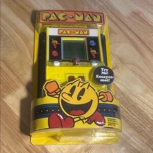 Handheld Electronic PAC Man Game - Yellow